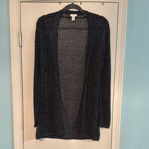Chico's Black Knit‎ Cardigan Sweater box 99 size 0